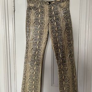 Henri Bendel Snakeskin pants size large